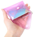 Japan Sanrio Mini Clear Pouch with Carabiner - Usahana - 3