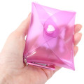 Japan Sanrio Mini Clear Pouch with Carabiner - Hello Kitty : Suntanned - 2