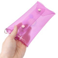 Japan Sanrio Long Clear Pouch with Carabiner - Usahana - 2