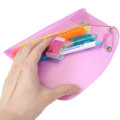 Japan Sanrio Long Clear Pouch with Carabiner - Usahana - 3