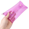 Japan Sanrio Long Clear Pouch with Carabiner - Hello Kitty : Suntanned - 2