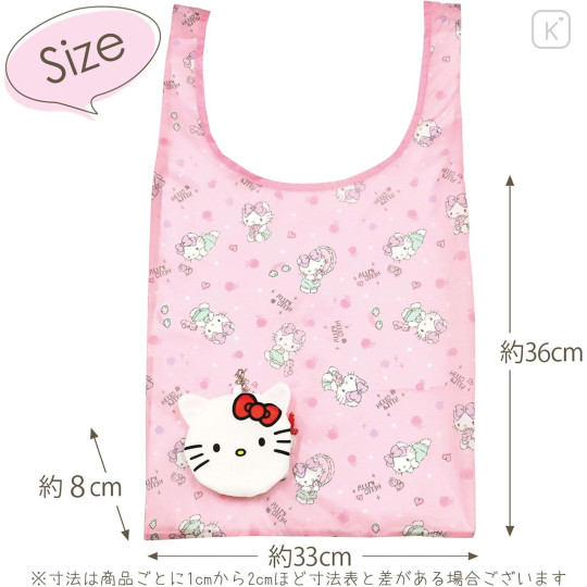 Japan Sanrio Mascot Eco Bag - Hello Kitty : Pink - 2
