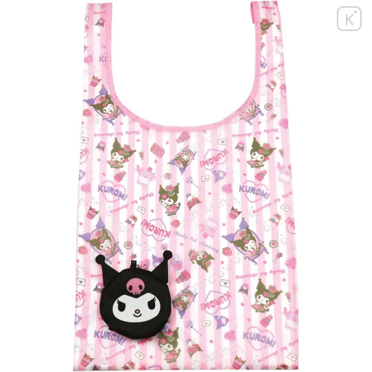 Japan Sanrio Mascot Eco Bag - Kuromi : Pink - 1