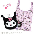 Japan Sanrio Mascot Eco Bag - Kuromi : Purple - 4
