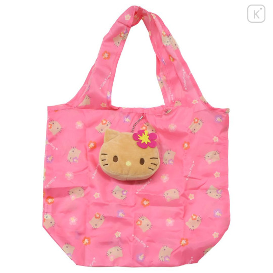 Japan Sanrio Mascot Eco Bag - Hello Kitty : Suntanned - 1