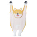 Japan Wonderful Peace Eco Shopping Bag & Mascot Pouch - Happy Dog Swinging Shiba Inu - 1