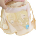 Japan Wonderful Peace Eco Shopping Bag & Mascot Pouch - Cat Swinging Cat breed Beige - 3