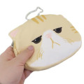 Japan Wonderful Peace Eco Shopping Bag & Mascot Pouch - Cat Swinging Cat breed Beige - 4