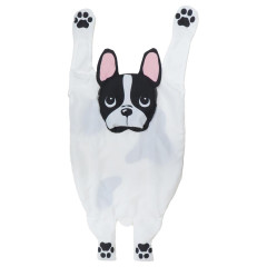 Japan Wonderful Peace Eco Shopping Bag & Mascot Pouch - Dog Swinging French Bulldog