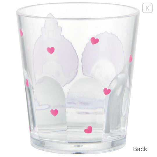 Japan Monchhichi Clear Acrylic Tumbler - Monchhichi-chan & Monchhichi-kun : Colors Pink - 2