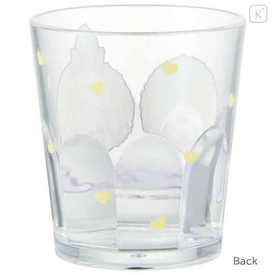 Japan Monchhichi Clear Acrylic Tumbler - Monchhichi-chan & Monchhichi-kun : Colors Yellow - 2