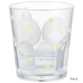 Japan Monchhichi Clear Acrylic Tumbler - Monchhichi-chan & Monchhichi-kun : Colors Yellow - 2