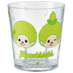 Japan Monchhichi Clear Acrylic Tumbler - Monchhichi-chan & Monchhichi-kun : Colors Matcha Green