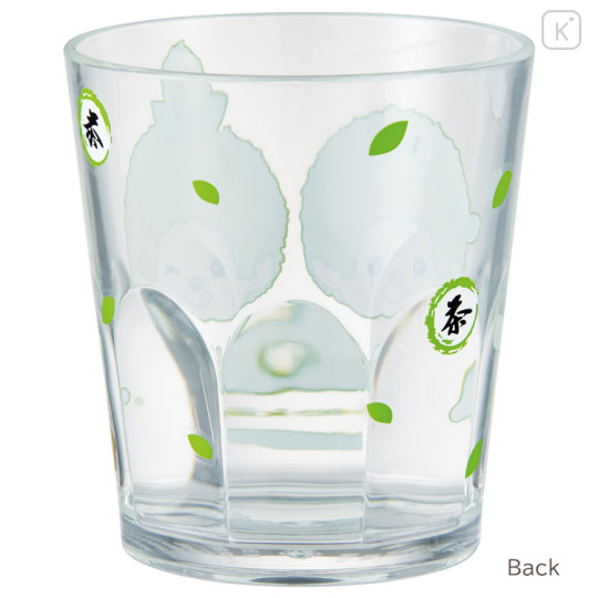 Japan Monchhichi Clear Acrylic Tumbler - Monchhichi-chan & Monchhichi-kun : Colors Matcha Green - 2