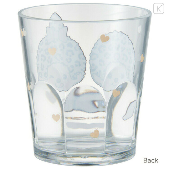 Japan Monchhichi Clear Acrylic Tumbler - Monchhichi-chan & Monchhichi-kun : Colors Leopard - 2