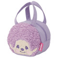 Japan Monchhichi Plush Die-Cut Mascot Handbag - Monchhichi-kun : Colors Purple Face - 1