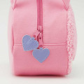 Japan Monchhichi Plush Die-Cut Mascot Handbag - Monchhichi-kun : Colors Pink Face - 2
