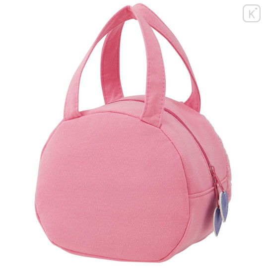 Japan Monchhichi Plush Die-Cut Mascot Handbag - Monchhichi-kun : Colors Pink Face - 3
