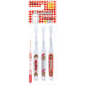 Japan Monchhichi Kids Toothbrush Set - Monchhichi-chan & Monchhichi-kun : Gingham Red - 2