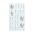 Japan Moomin Flock Sticker - Hattifatteners : Grey - 2
