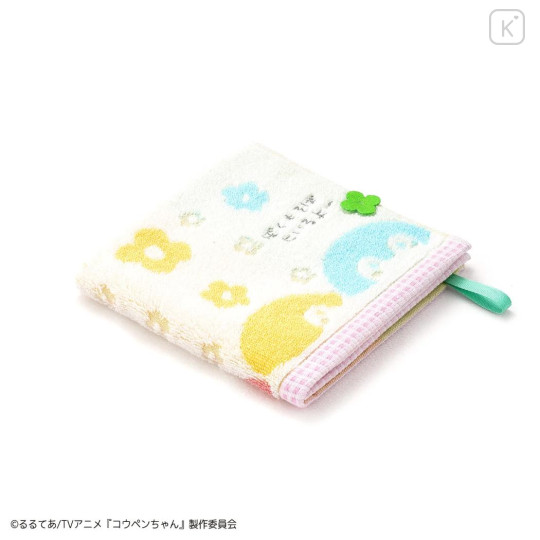 Japan Koupen Chan Hand Towel with Loop - Colorful Flower - 3