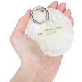 Japan San-X Mirror Keychain Bag Charm - Korilakkuma : Basic Rilakkuma Monochrome Pearl Marble - 2