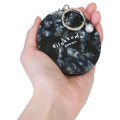 Japan San-X Mirror Keychain Bag Charm - Rilakkuma : Basic Rilakkuma Monochrome Pearl Marble - 2