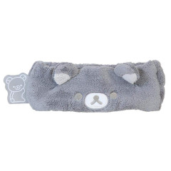 Japan San-X Mascot Spa Headband - Rilakkuma : Basic Rilakkuma Monochrome Grey