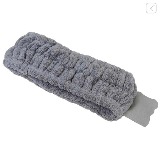 Japan San-X Mascot Spa Headband - Rilakkuma : Basic Rilakkuma Monochrome Grey - 2