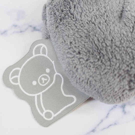 Japan San-X Mascot Spa Headband - Rilakkuma : Basic Rilakkuma Monochrome Grey - 3