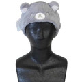 Japan San-X Mascot Spa Headband - Rilakkuma : Basic Rilakkuma Monochrome Grey - 4