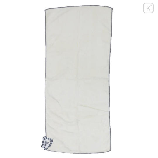 Japan San-X Hair Turban - Korilakkuma : Basic Rilakkuma Monochrome Microfiber White - 1