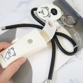Japan San-X Lip Pouch Keychain Bag Charm - Korilakkuma : Basic Rilakkuma Monochrome - 2