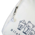 Japan San-X Vertical Cosmetic Pouch - Rilakkuma : Ivory - 5
