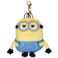 Japan Minions Plush Pass Case Pouch with Reel - Minions & Monsters Ed