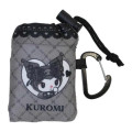Japan Sanrio Drawstring Storage Mini Eco Bag - Kuromi : Lace - 4
