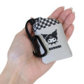Japan Sanrio Drawstring Storage Mini Eco Bag - Kuromi : Gingham - 5