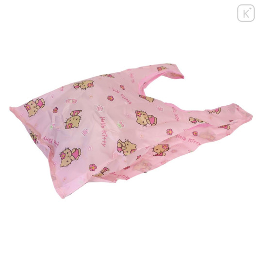 Japan Sanrio Drawstring Storage Mini Eco Bag - Hello Kitty : Pink - 2