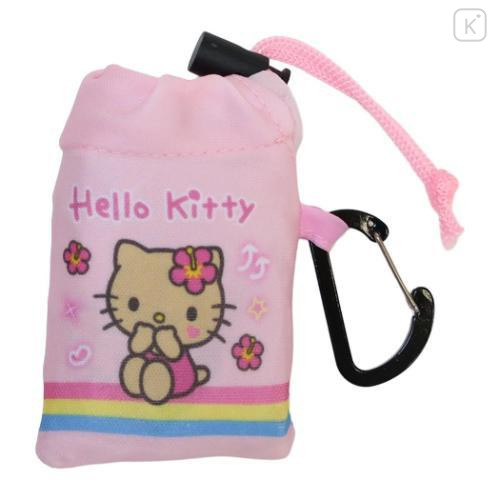Japan Sanrio Drawstring Storage Mini Eco Bag - Hello Kitty : Pink - 4