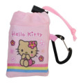 Japan Sanrio Drawstring Storage Mini Eco Bag - Hello Kitty : Pink - 4