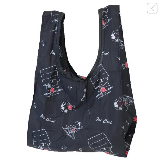 Japan Peanuts Drawstring Storage Mini Eco Bag - Snoopy : Joe Cool - 1