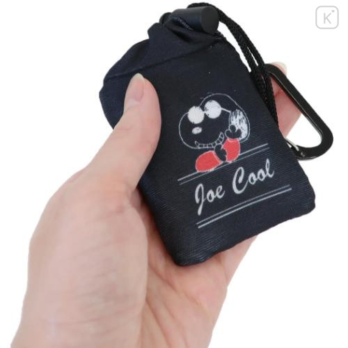 Japan Peanuts Drawstring Storage Mini Eco Bag - Snoopy : Joe Cool - 4