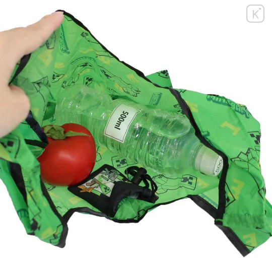 Japan Minecraft Drawstring Storage Mini Eco Bag - Creeper - 3
