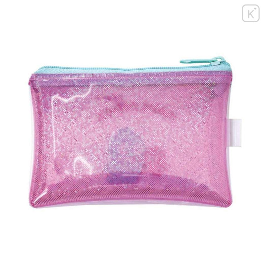 Japan Sanrio Glitter Flat Mini Pouch - Hangyodon - 2