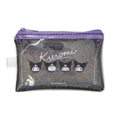 Japan Sanrio Glitter Flat Mini Pouch - Kuromi