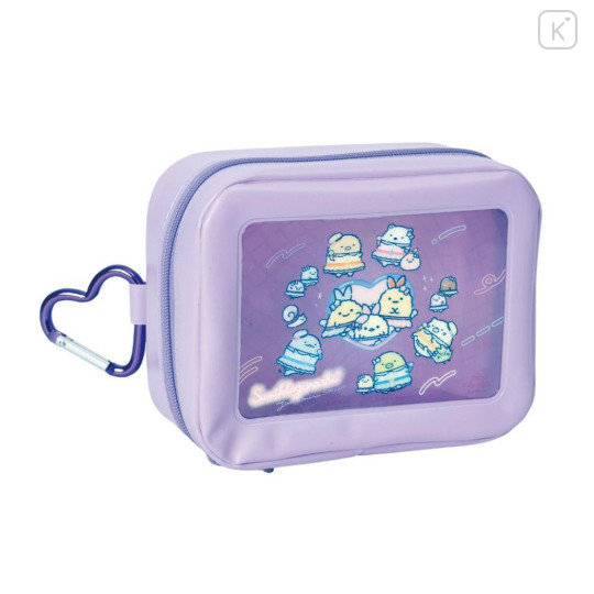 Japan San-X Mini Pouch with Window - Sumikko Gurashi : Dreaming Idol - 1