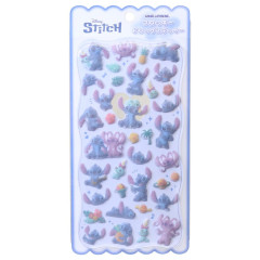 Japan Disney Flocky Drop Sticker - Stitch