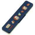 Japan Bread Thief Chopsticks 18cm & Spoon with Case - Navy White - 3