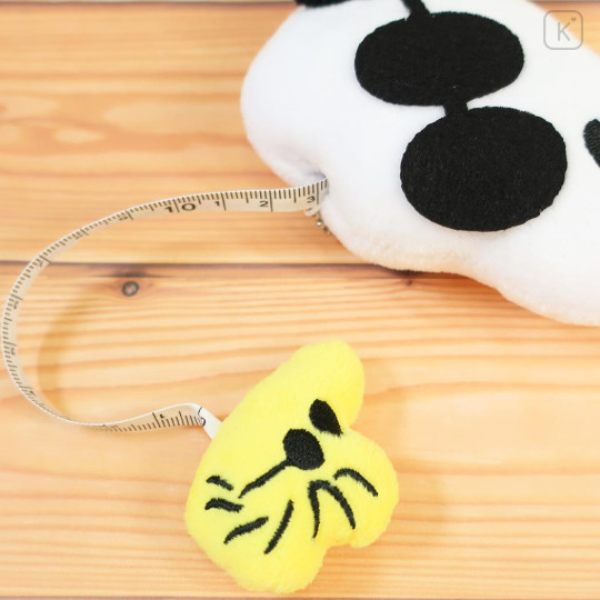 Japan Peanuts Mascot Measuring Tape with Ballchain - Snoopy & Woodstock : Joe Cool Face - 3