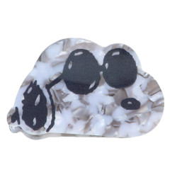 Japan Peanuts Hair Claw Clip - Snoopy : Joe Cool Pearl Marble